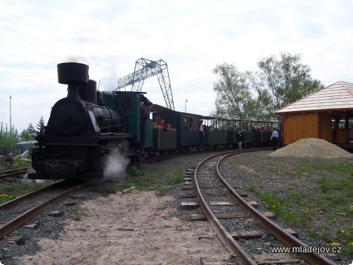 Fotografie První letošní sobotní výletní jízda s&nbsp;návštěvníky.
