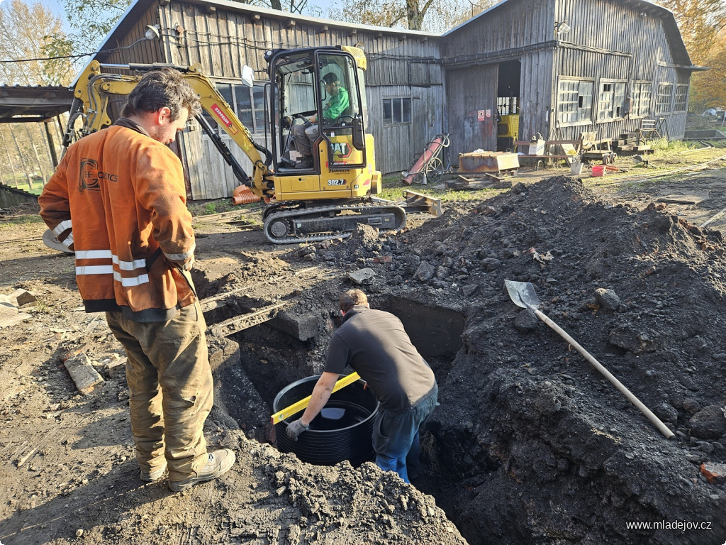 Fotografie Součástí jsou i nové kanály, které je potřeba dobře usadit.