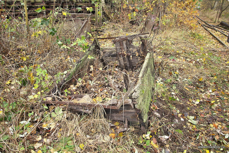 Fotografie A to už jsme v&nbsp;roce 2022. Podzim odkryl korbičky schované v&nbsp;trávě vedle traťové koleje. Už v&nbsp;roce 2019 jsem je obcházel s&nbsp;metrem a odnesl si propíchnutou botu rezavým hřebíkem.