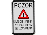 Uzavření silnice III/36811 mezi Trpíkem a Mladějovem na Moravě (2. 4. až 12. 7. 2024)