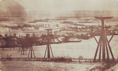 Lanová dráha krátce před koncem provozu